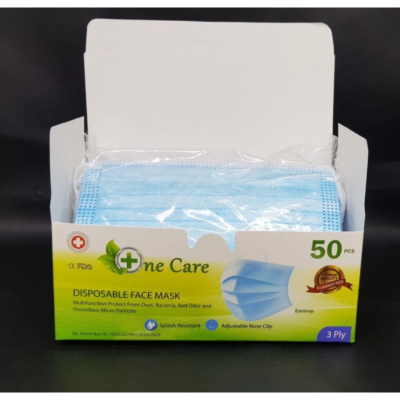 MASKER ONECARE EARLOOP 3PLY ISI 50PCS
