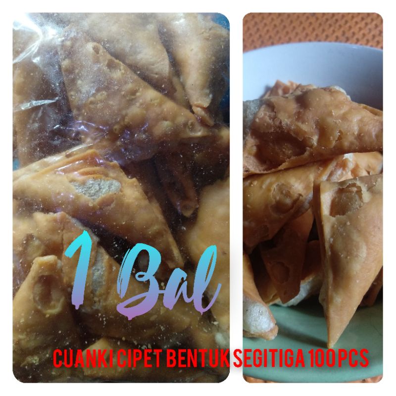 

Cipet (somay kering bentuk segitiga) 1bal isi 50-100pcs