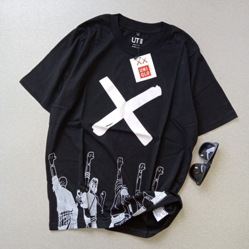 Kaos Uniqlo Pria T Shirt Baju Premium Logo Onepiace Print With Tag-Uniqlo fullprint