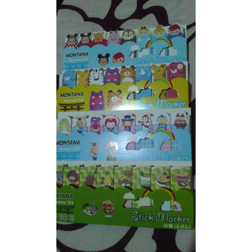 

BEST SELLER Pembatas Buku Kertas Shett Stick Marker Motif Lebaran Karakter panda TERJAMIN