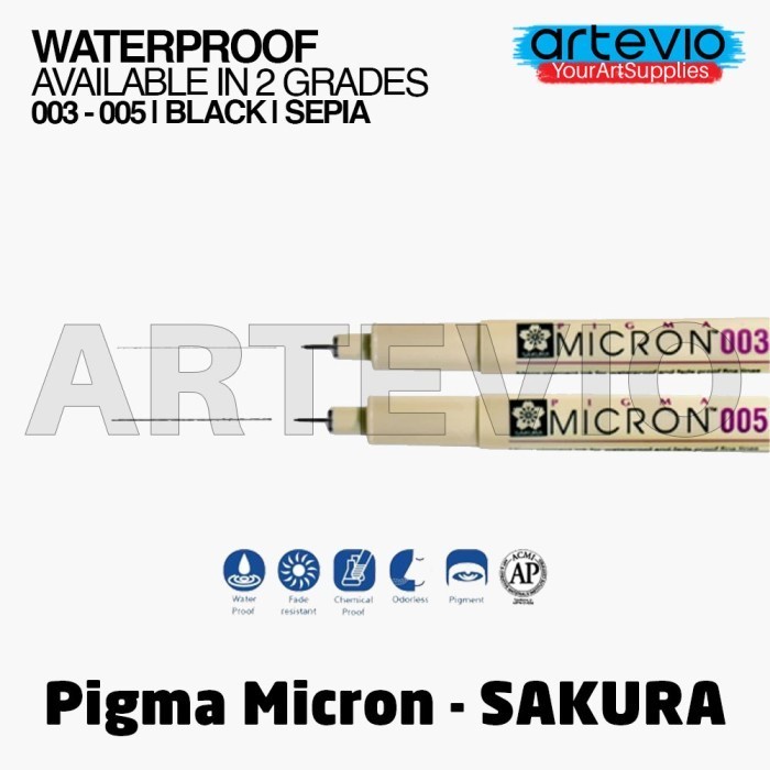 

Pendrawing- Drawing Pen Sakura Pigma Micron 003-005 - Black, 003 -Drawing-Pen.