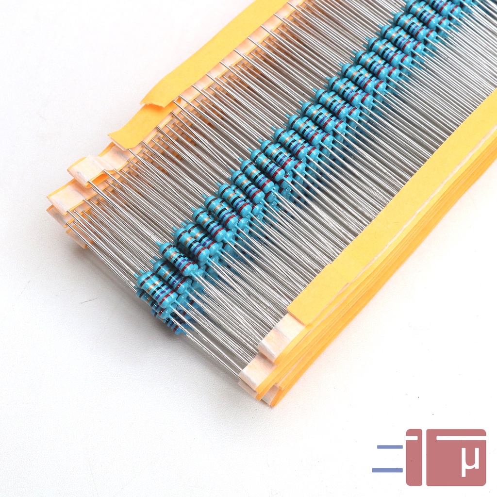 x10 Resistor 27R 27 Ohm 1/2W Metal Film 1% Taiwan Kaki Tembaga