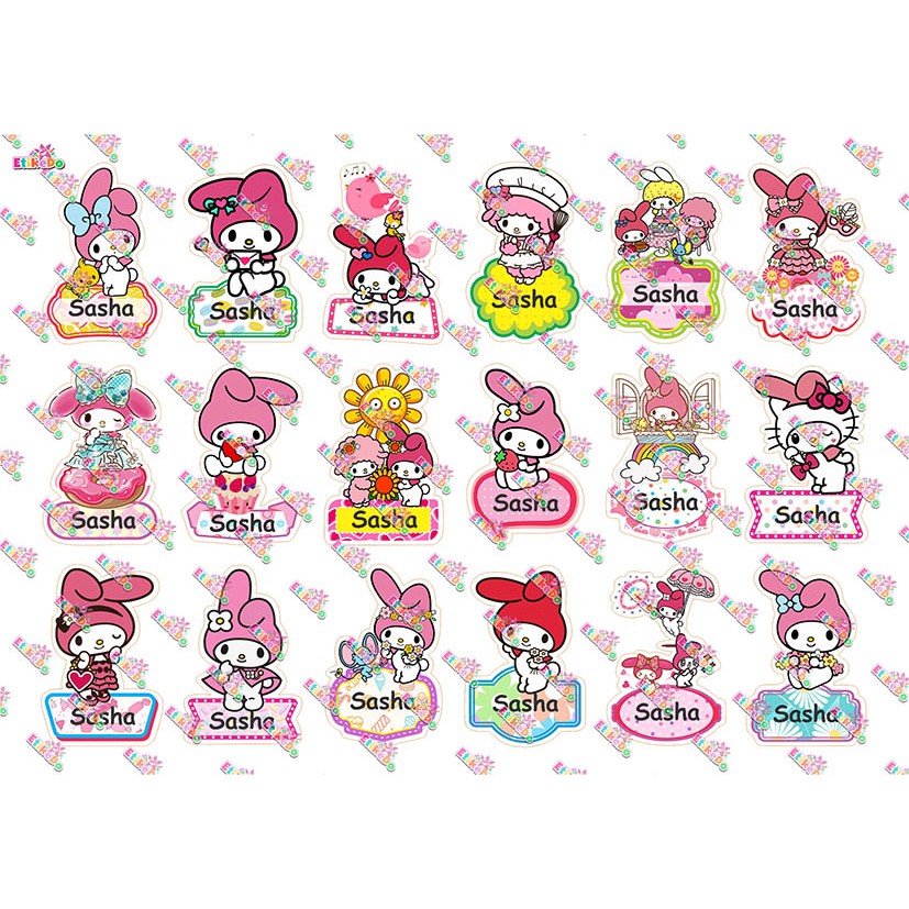 

LABEL NAMA MELODY 72 STIKER - ANTI AIR/ROBEK/LUNTUR -2 Nama ME1M2