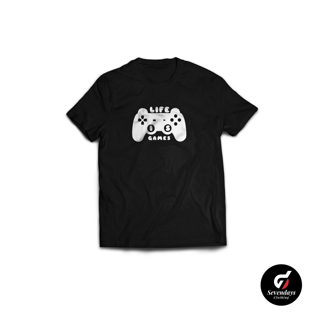 Tshirt Baju Kaos Distro Life is Game / Kaos Distro Pria Wanita