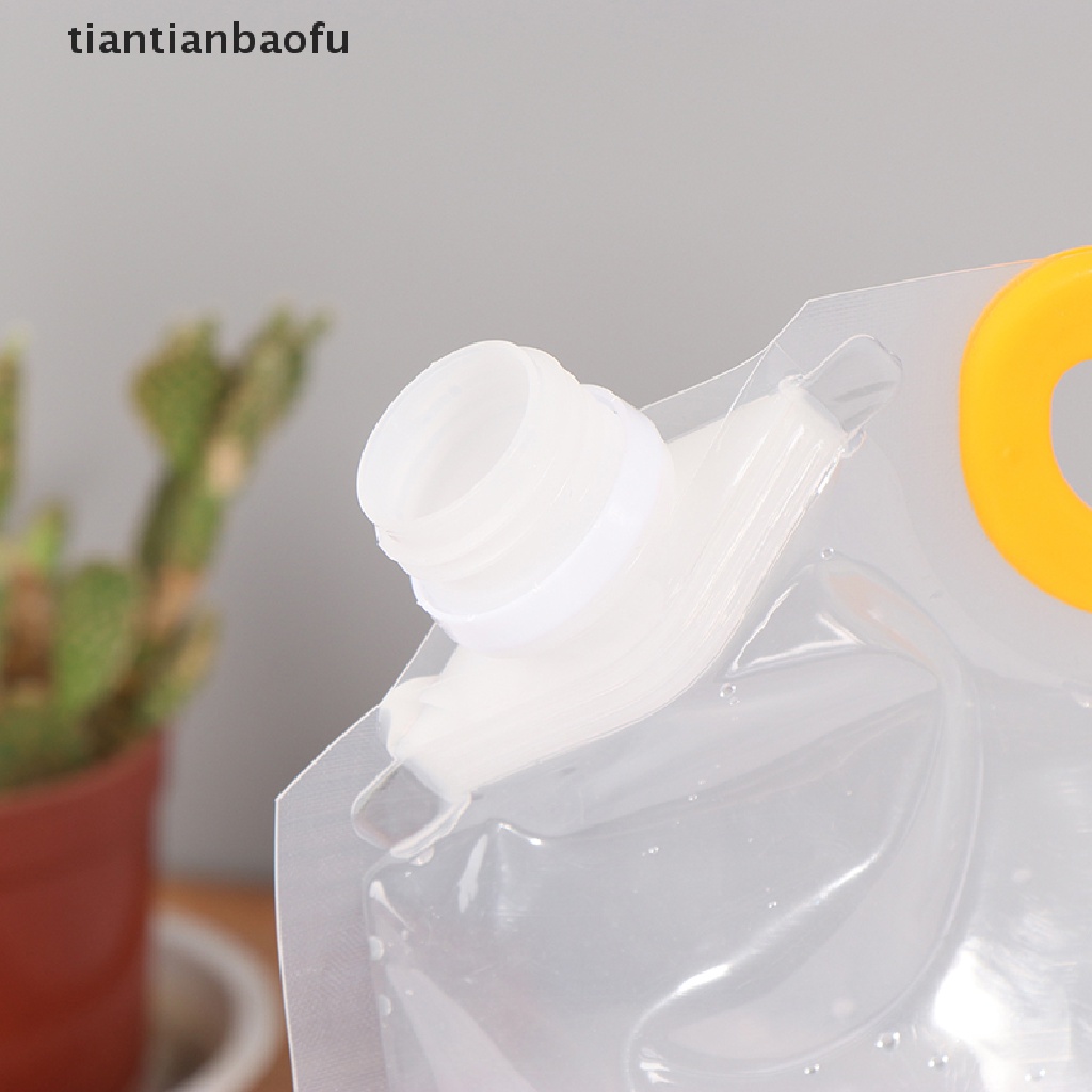 [tiantianbaofu] 1.5/2.5/5L Stand-up Safety Drink Packaging Bag Pouch Beer Juice Milk Liquid Bag Boutique