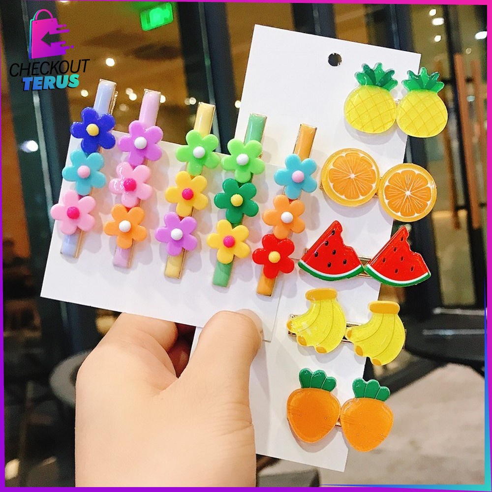 CT C318 Jepit Rambut Korea Anak Karakter Buah Jepitan Rambut Anak Perempuan Hairpin Rambut Cewek  Hair Clips Wanita  Jepit Rambut Lucu Anak