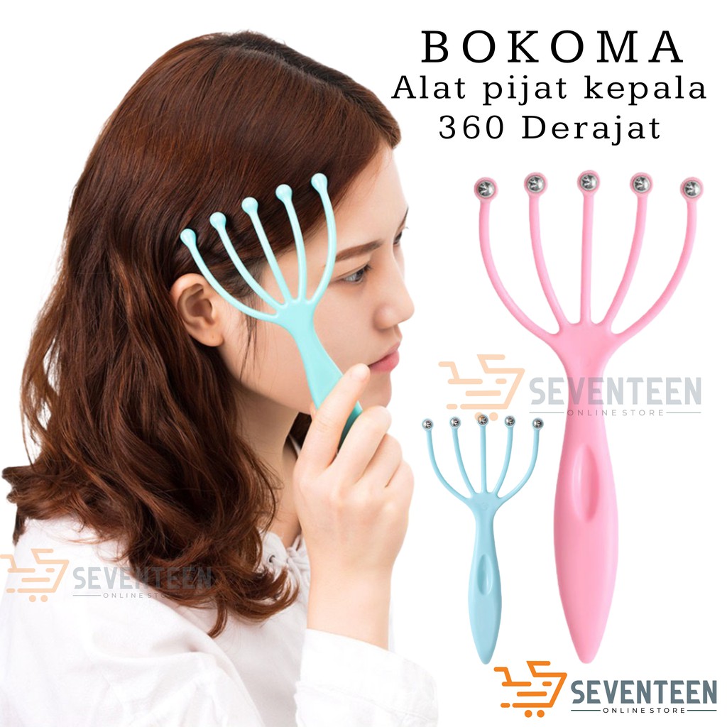 ALAT TERAPI KEPALA MANUAL SISIR TERAPI KEPALA 5 JARI SISIR PIJAT HEAD SPA SCALP MASSAGER