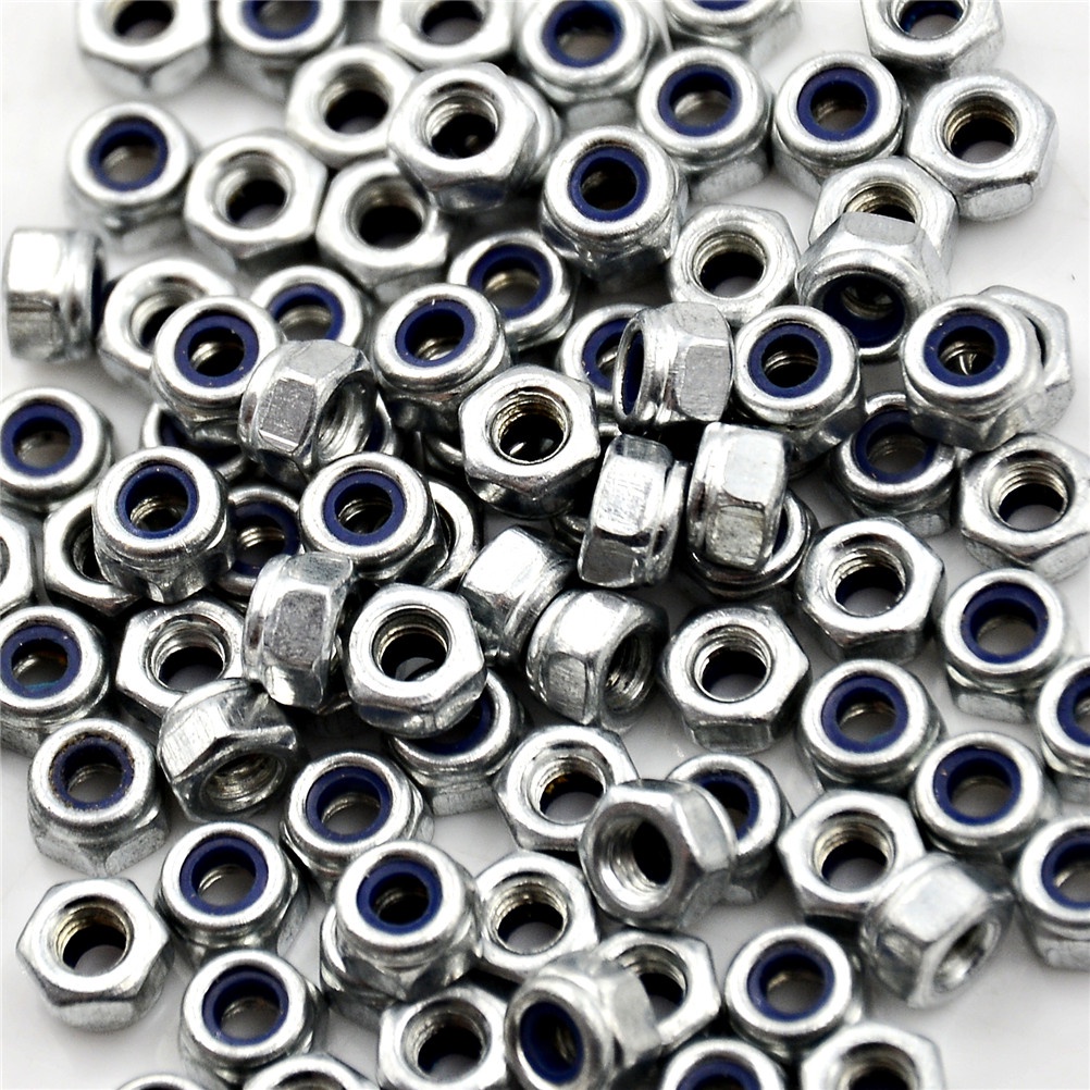 100 Pcs Baut Hex M3X0.5Mm Bahan Nylon Stainless Steel