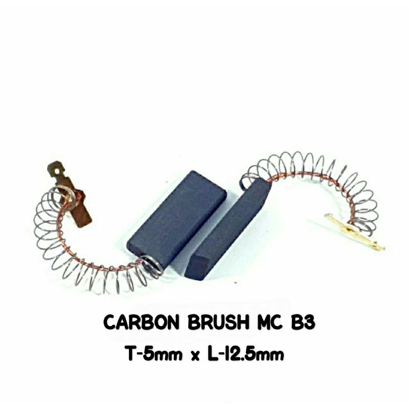 CARBON BRUSH B3 T-5MM x L-12.5MM MESIN CUCI FRONT LOADING