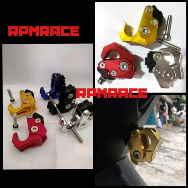 Gantungan Barang Lipat Cnc Universal Nmax  Mio Beat Vario Vario 125 150 Xeon Dll