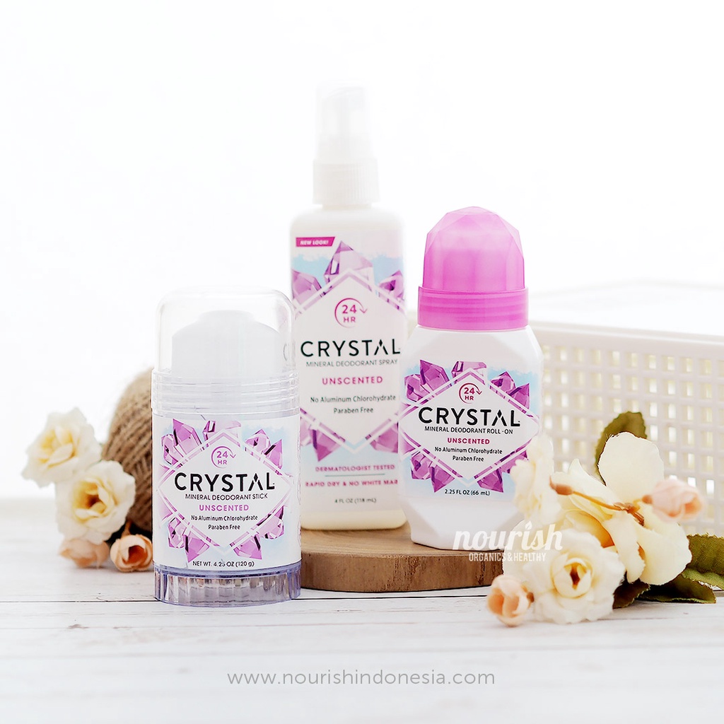 Crystal Body Deodorant, Crystal Body Deodorant Spray Unscented, 4 fl oz (118 ml)