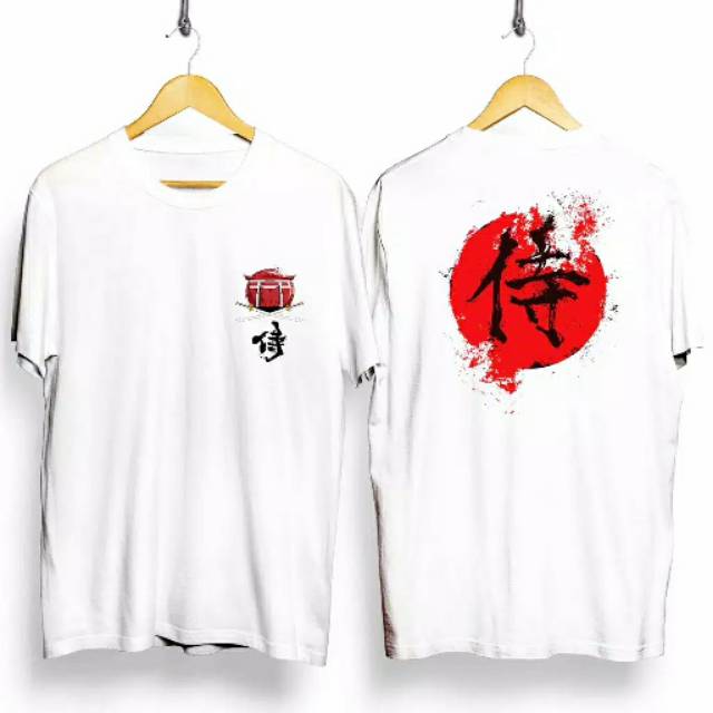 Fourfashion Kaos Pria / Kaos Distro Japanese Sword White CN07