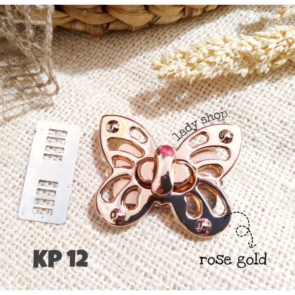 Aksesoris Tas Wanita Kunci Putar ( KP 12 )