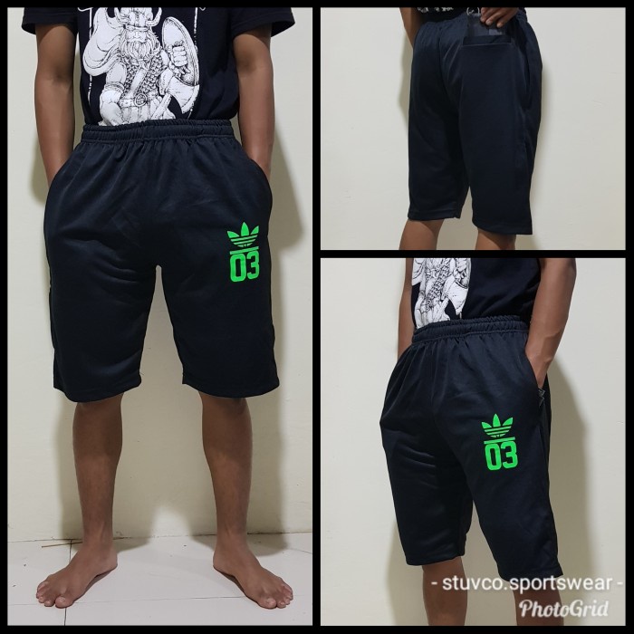 PRIA-LARI-CELANA- CELANA PENDEK PRIA / CELANA ADIDAS SANTAI , LARI , GYM,FITNESS , KEREN -CELANA-
