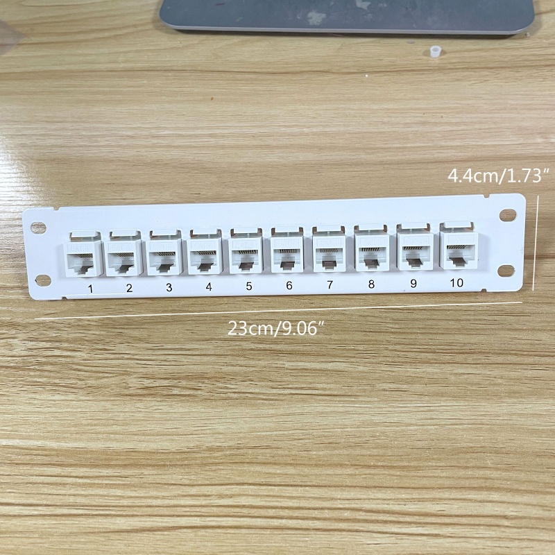 Vivi CAT6 10port Wallmount Patch Panel 10G Support 1U Patch Panel UTP 19inch