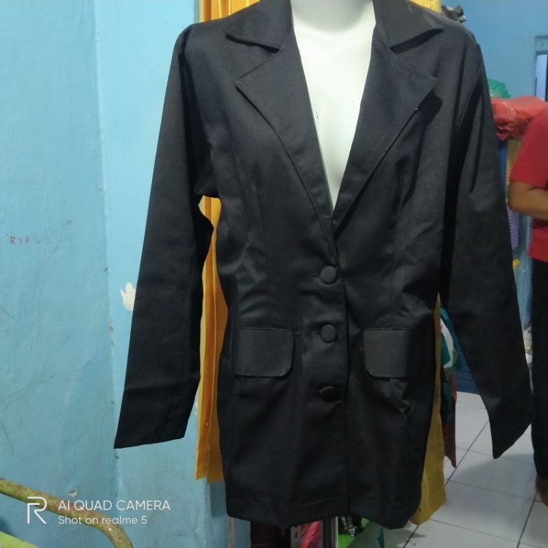SETELAN JAS HITAM #seragam kerja kantor
