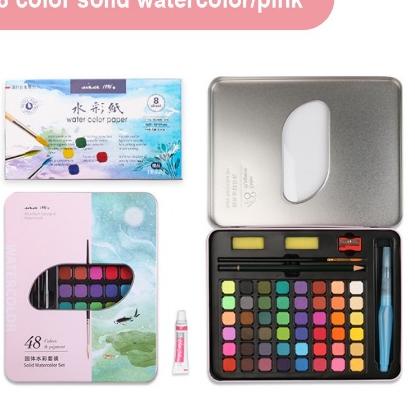 

Big Sale.. NEW 36/48Water Color Set - Alat Cat Air Set (Termasuk Kuas dan Kertas Gambara)