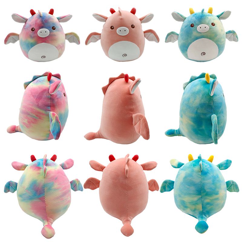 Babi Squishmallow Unicorn Terbang Kartun Anime Mainan Mewah Boneka Boneka Lembut