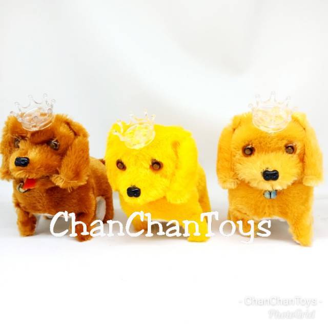 Mainan Anjing Bergerak / Anjing bersuara / Robot Anjing Menggonggong Mahkota.