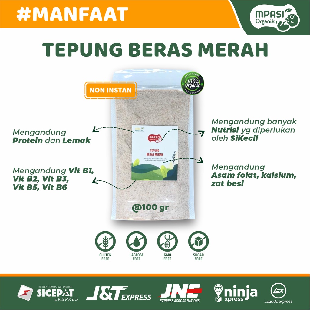 TEPUNG MPASI 100gram Gluten Free &amp; KACANG ORGANIK | MPASI BAYI I MPASI ORGANIK | MAKANAN SEHAT