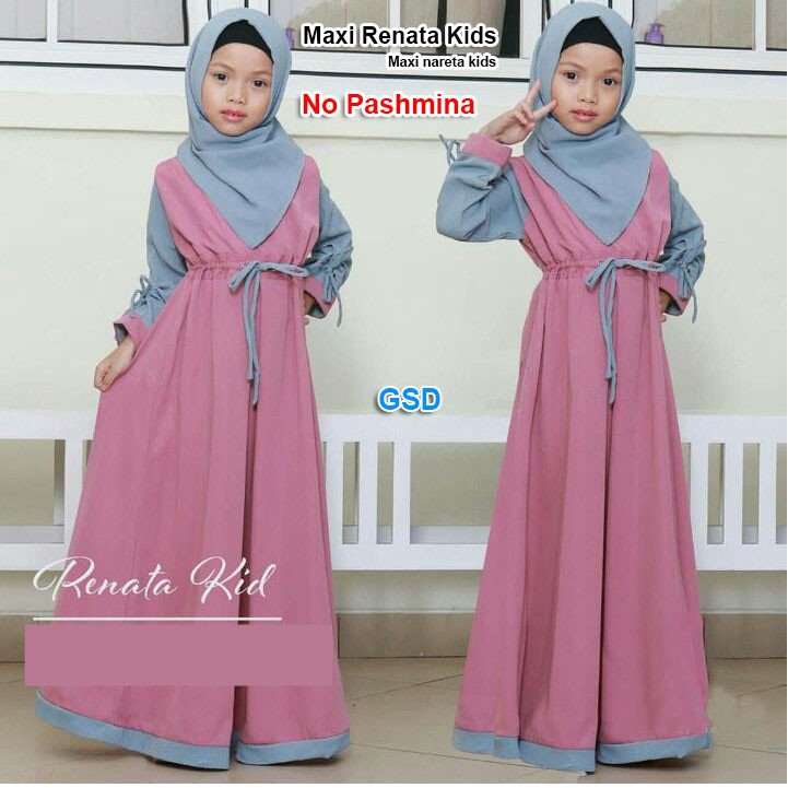 Baju Muslim Anak Terbaru Busana Muslim Anak Gamis Muslim Anak Maxi Renata Kids Shopee Indonesia