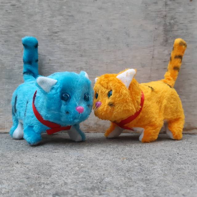 Mainan Kucing Bisa Jalan Bersuara Edukasi - Robot Anak Edukatif Hewan