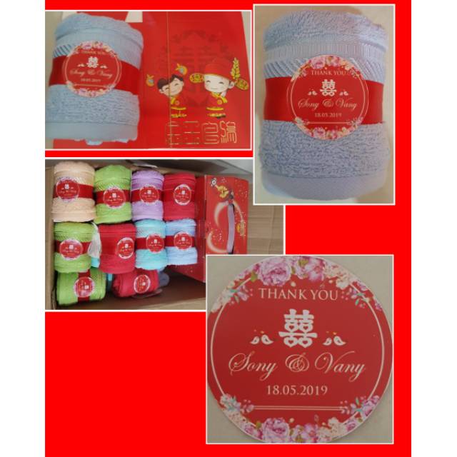 

Towel campur warna + paperbag motif random