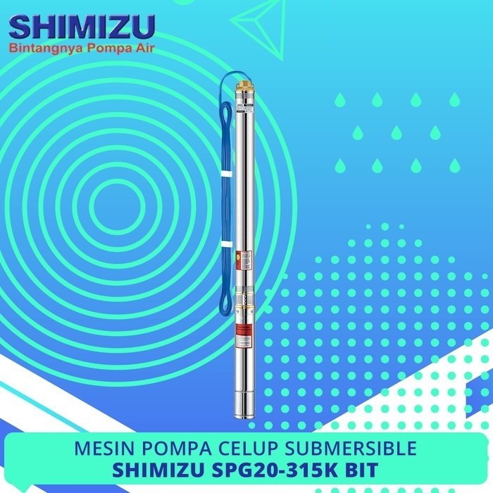 TERBAIK SHIMIZU POMPA CELUP SUBMERSIBLE SATELIT SPG20-315K BIT