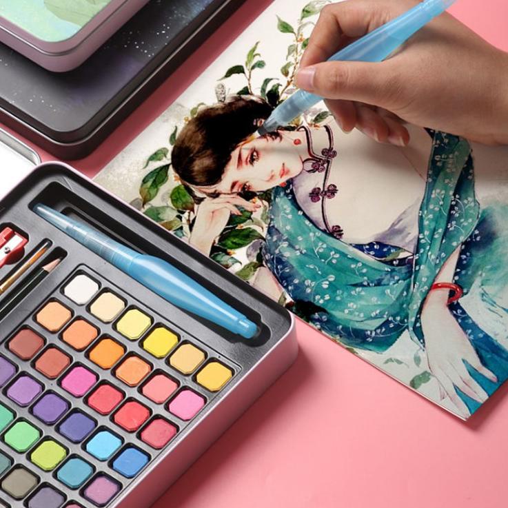 

Oke Price.. 36/48Water Color Set - Alat Cat Air Set (Termasuk Kuas dan Kertas Gambara Best Seller