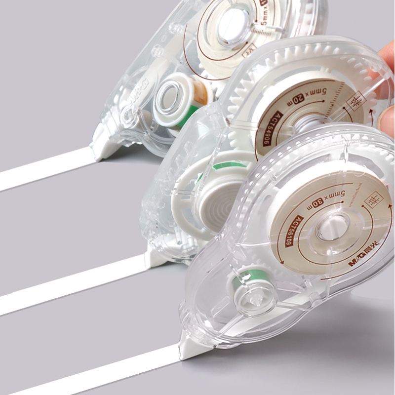 M &amp; G 6pcs Correction Tape Transparan Kapasitas Besar 72 / 100 / 150m