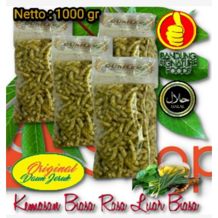 

1 Kg Gurilem Mantap Khas Bandung - Rasa ORIGINAL Non Pedas Aroma Daun Jeruk