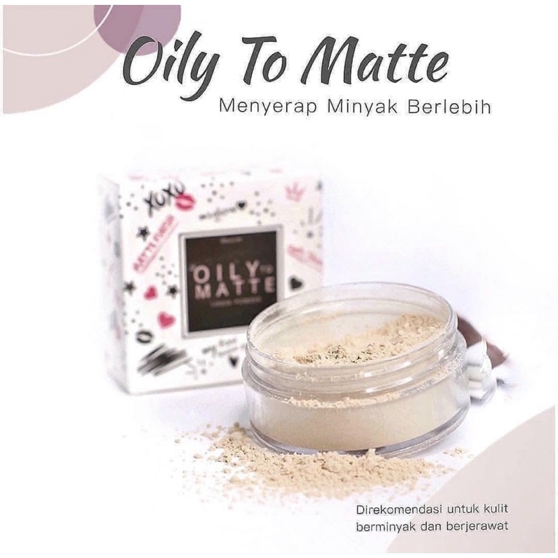 BEDAK TABUR OILY MATTE LOOSE POWDER MSGLOW MSCOSMETIC