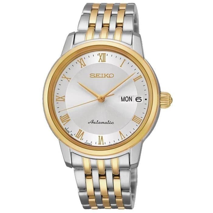 Seiko Presage SRP884J1 Wanita Automatic Sapphire Crystal Silver Gold