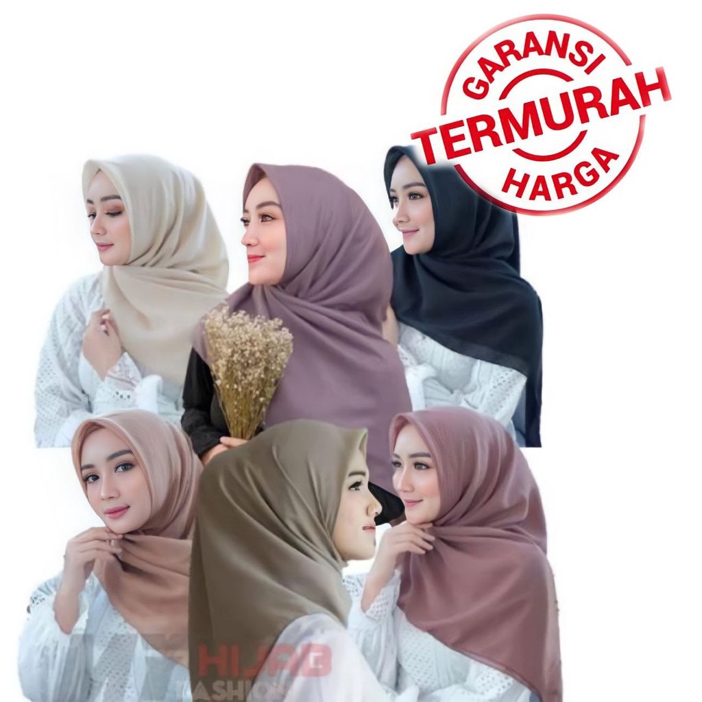 JILBAB KERUDUNG Bella Square Hijab Segi Empat  BEST SELLER