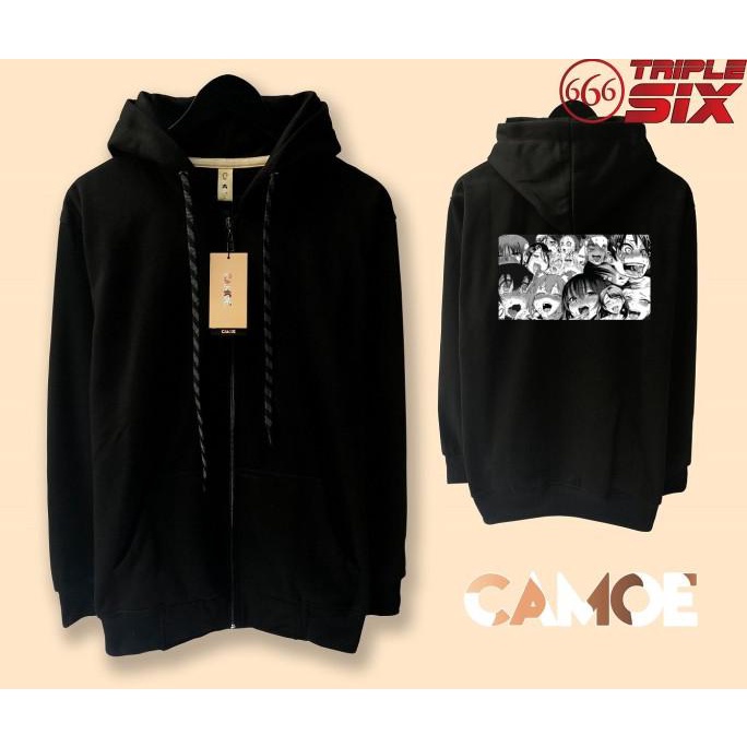 Jaket Hoodie Zipper Anime Ahegao Waifu