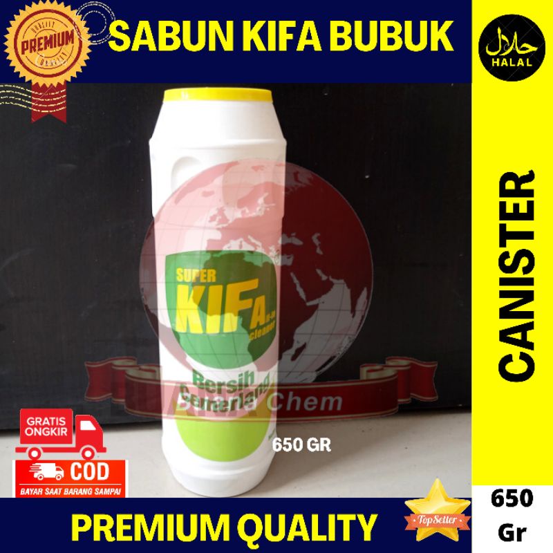 Sabun Kifa Bubuk 650 gr / Sabun Kifa Canister / Pembersih Bubuk Serba Guna