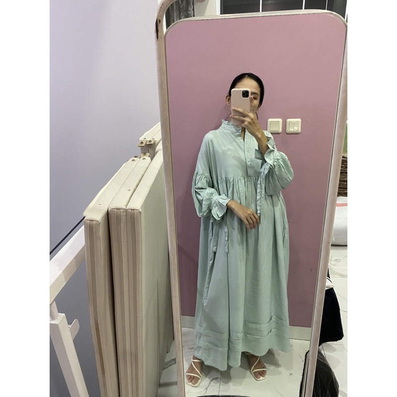 NABO - Kasela Long Dress (Dress rayon baby dol)