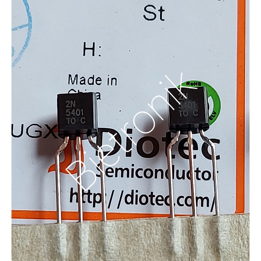 Transistor 2N5401 PNP TO-92 Original Diotec Semiconductor