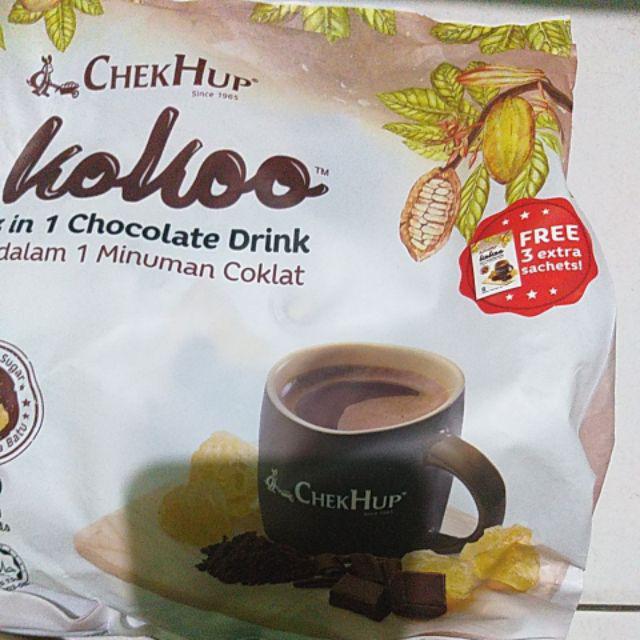 Chekhup Kokoo Hot Chocolate Drink Minuman Coklat Panas Chek Hup Kokoo 12sachet
