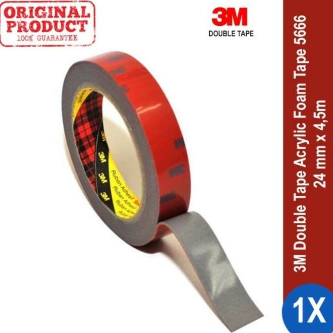 

[COD] 3M Double foam Tape 5666 - Dabel tip mobil super kuat 24mm x 4,5 mtr CUCI GUDANG Kode 50