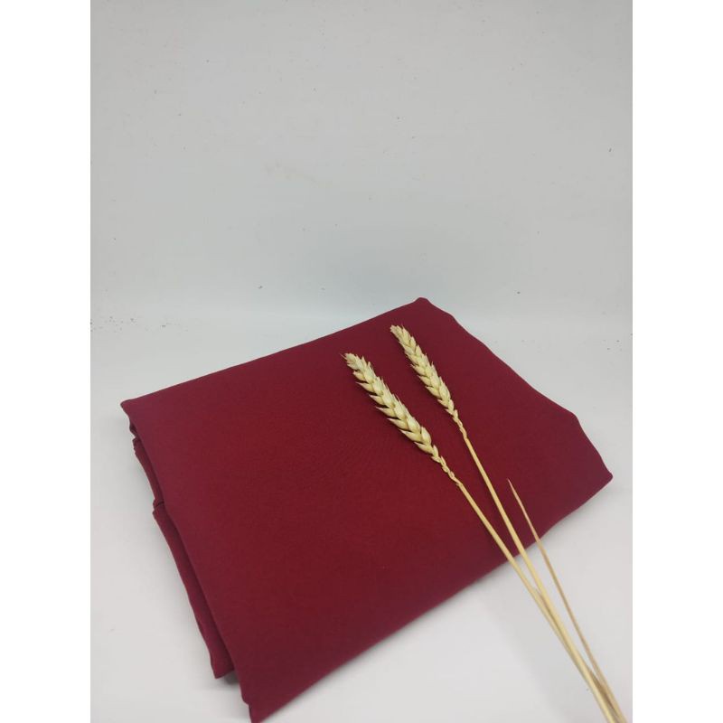 Pashmina Diamond premium crepe Polos Termurah Pajang 180x75cm SABYAN Ori WINSHIJAB1-Pas Maroon