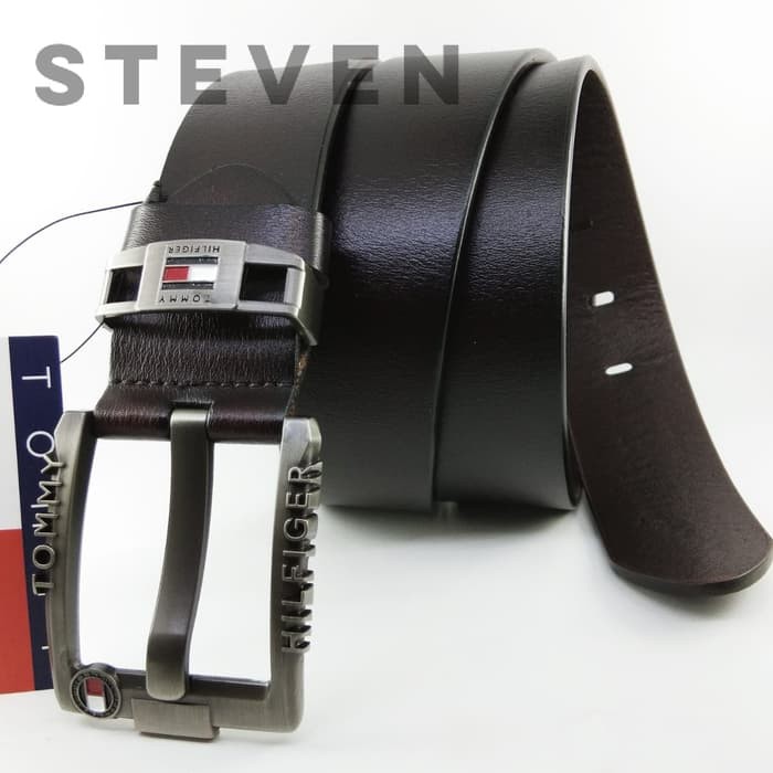 SABUK PRIA IKAT PINGGANG TUSUK JARUM GESPER BELT PREMIUM LEATHER