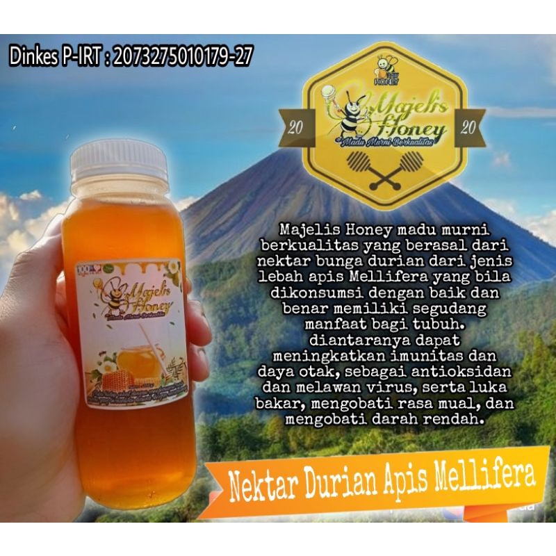 

Majelis Honey Madu Murni Nektar Bunga Durian Apis Mellifera 330gr