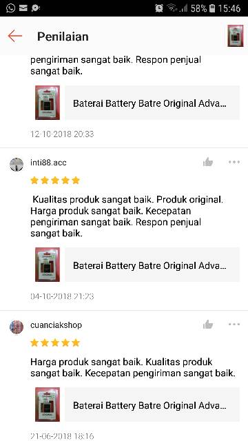 Baterai Battery Batre Original Advan Hammer R3D