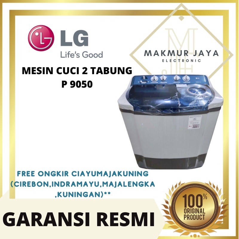 MESIN CUCI LG 2 TABUNG 9kg P 9050 P 905 KHUSUS CIREBON