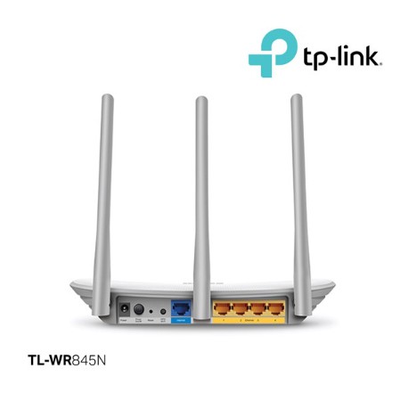 TP-LINK TL-WR845N N300 Wireless N Wi-Fi Router 300Mbps at 2.4GHz 5 10/100M 3 antena