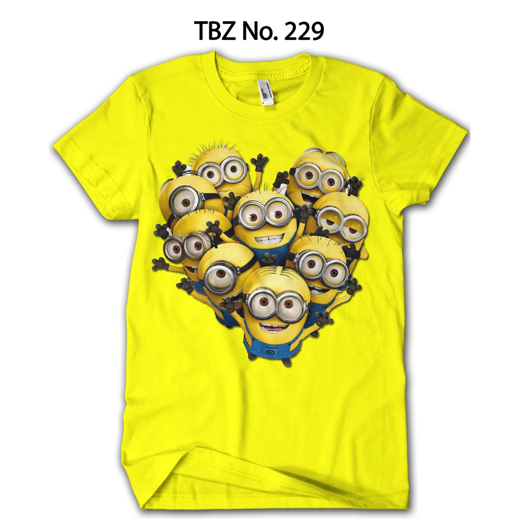 Baju Minion Despicable Me DEWASA Bahan Premium Katun