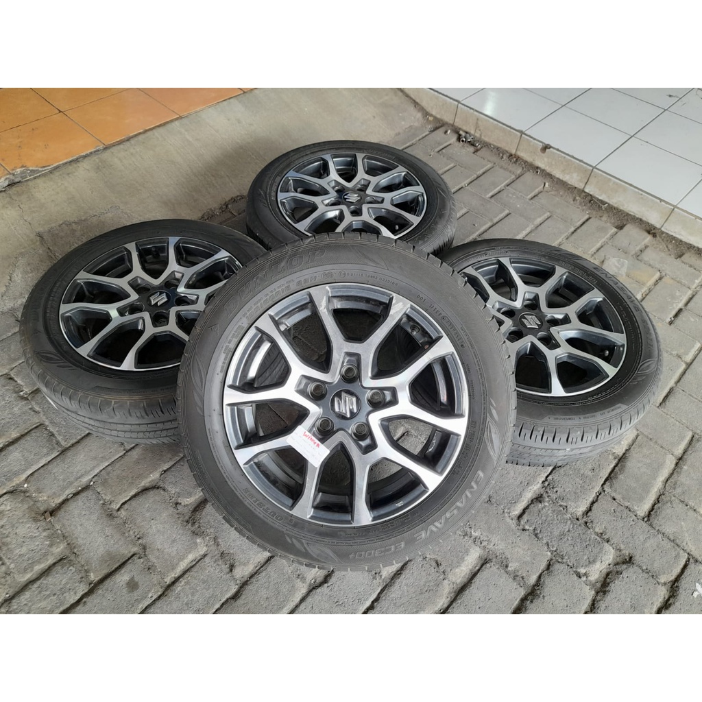 Velg Mobil Bekas Ori Suzuki XL7 Ring 16 & ban 195/60 dunlop tahun 2020