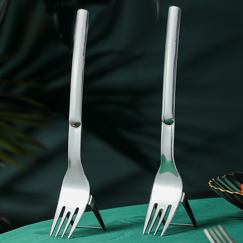 1pc Garpu Buah Semangka Multifungsi Bahan Stainless Steel