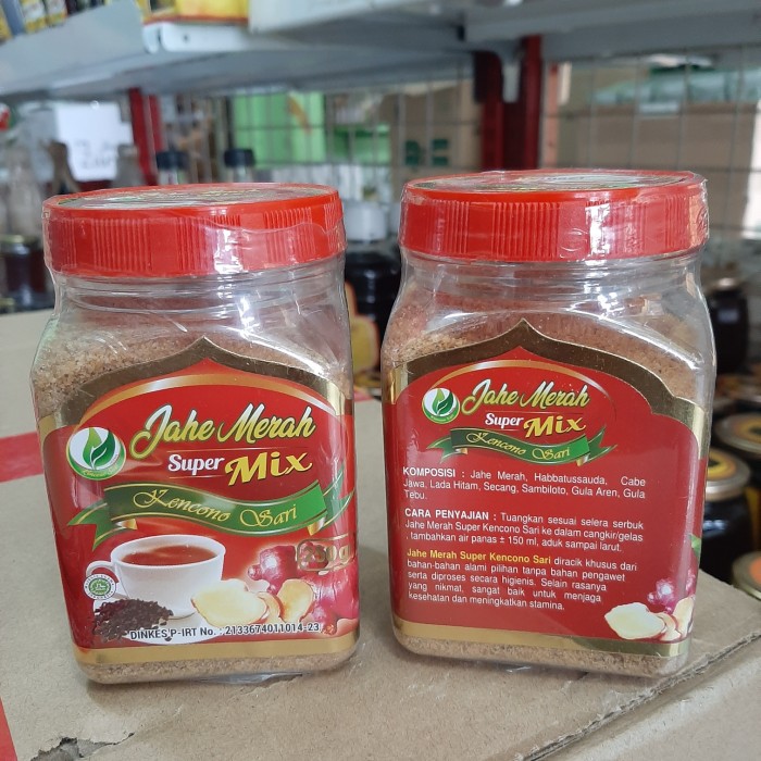 

Jahe merah super mix bubuk instan 250gr kencono sari